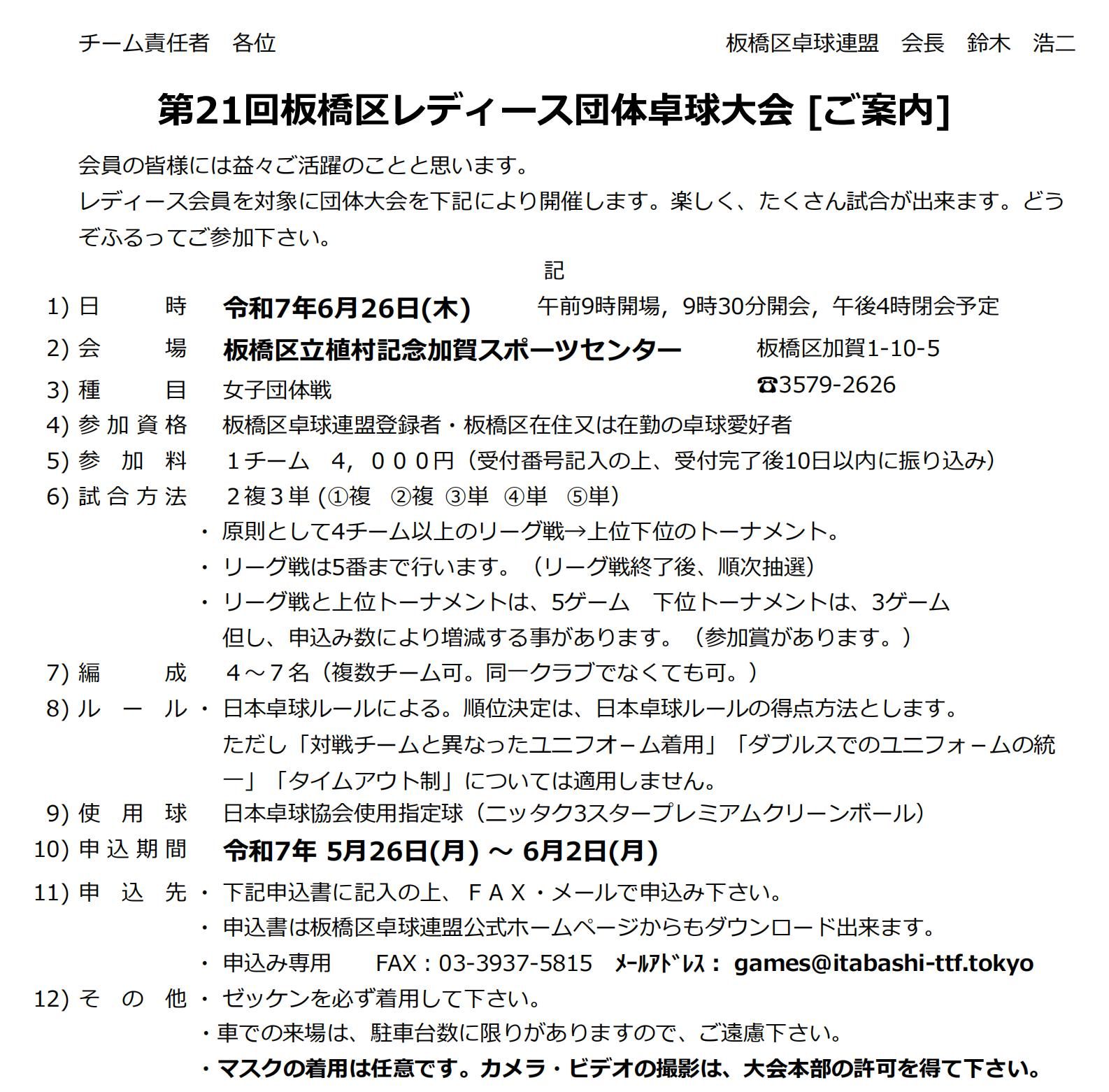 大会要項